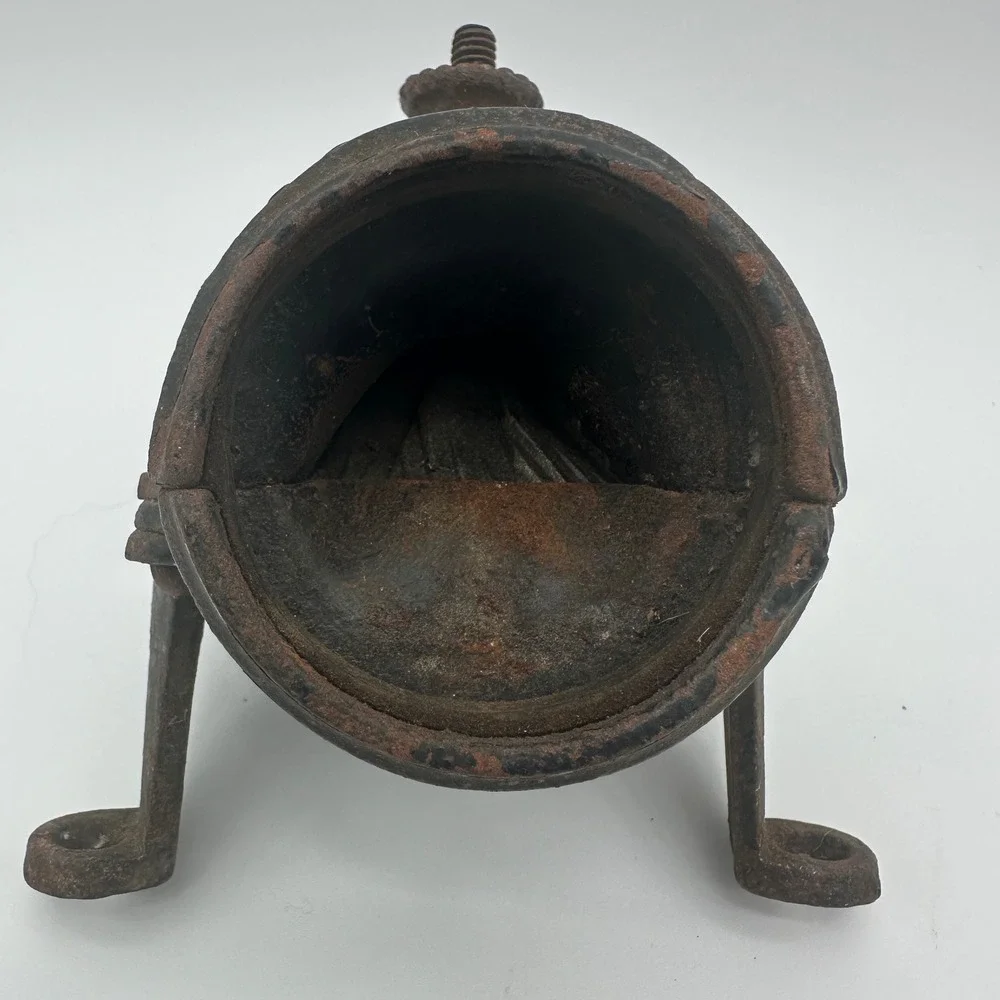 Vintage Arcade Cast Iron Wall Mount Coffee Grinder Base Antique Restoration Part